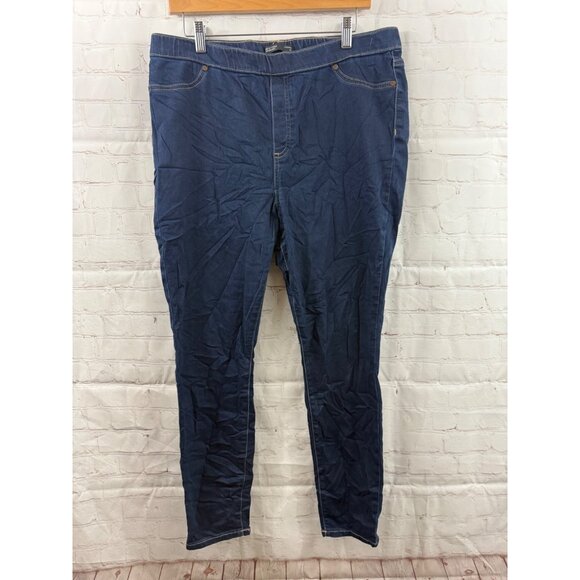 Simply Vera Vera Wang Jeans Womens Size XL Blue Leggings High Rise Pull On - Picture 1 of 4